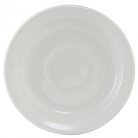 Tuxton - Alaska/Colorado Saucer with Narrow Rim, 5.875&quot; Porcelain White, 36 count