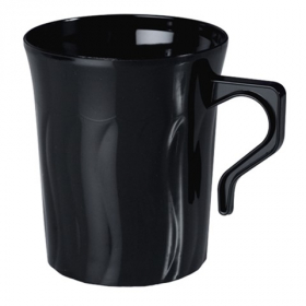 Fineline Settings - Flairware Coffee Mug, 8 oz Black PS Plastic, 288 count