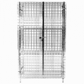 Security Cage, 24x48x63, Heavy Duty Chromate Finish