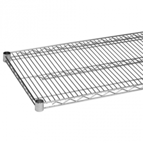 Wire Shelf, 14x60 Chrome Plated with 4 Set Plastic Clip