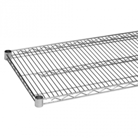 Wire Shelf, 24x48 Chrome Plated with 4 Set Plastic Clip