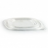 Anchor - Crystal Classics Lid, 8&quot; Clear Square PET Plastic, Fits 48 oz Bowls