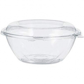 Dart - SafeSeal Bowl with Dome Lid, 24 oz Clear PET Plastic, Tamper-Resistant and Tamper Evident