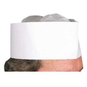 Winco - Chef Hat, 3&quot; Disposable White Paper
