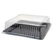 Fineline Settings - Platter Pleasers Cater Tray Dome Lid, 16&quot; Square Clear Plastic, 40 count