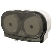 Allied West - Small Core Toilet Tissue Dispenser, Fits 2 6&quot; Rolls, Smoke Color