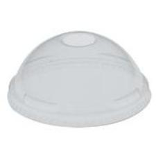 Solo - Lid, Clear Plastic Cold Drink Lid with 1.5&quot; Straw Hole, Fits 9 - 20 oz