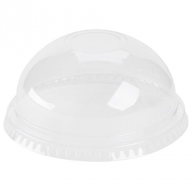Dart - Dome Lid, Clear Plastic Cold Drink Lid without Hole, Fits 9-22 oz. Cups, 1000 count