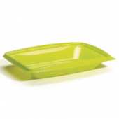 BottleBox - Food Container Base, 10x7 Lime Green Recycled PET Plastic