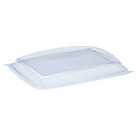 BottleBox - Food Container Mediterranean Lid, 12x9 Clear Recycled PET Plastic