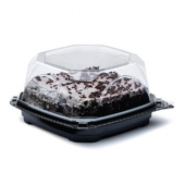 Platter Combo with Shallow Lid, 5.25x5.25x2.6 Plastic, 400 count