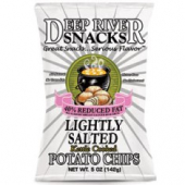 Deep River Snacks - Lightly Salted Potato Chips, 40% Reduced Fat,