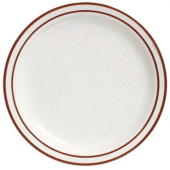 World Tableware - Desert Sand Plate, 10.5&quot; Oval Cream White Stoneware, 12 count