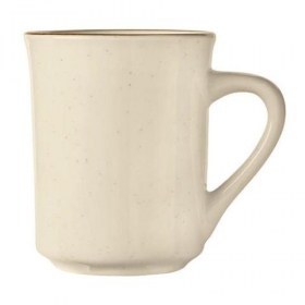 World Tableware - Desert Sand Mug, 8.5 oz Cream White Stoneware