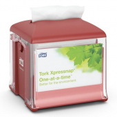 Tork - Xpressnap Caf&eacute; Tabletop Napkin Dispenser, Red