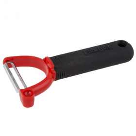 Tablecraft - FirmGrip Straight Edge &quot;Y&quot; Peeler with Ergonomic Soft Grip Handle, 5.75x2.75x1.25