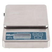 Edlund - Digital Portion Scale, 10 Lb Heavy Duty Stainless Steel with Rechargeable Battery, 6x9x13