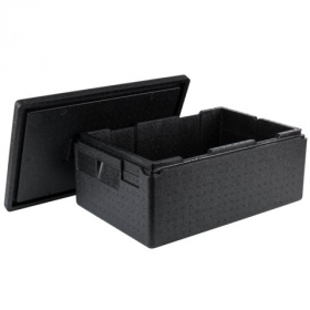 Cambro - GoBox Food Pan Carrier, 37.5 Qt Full Size Insulated Black, 23.5625x15.6875x10, each