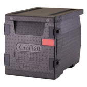 Cambro - GoBox Food Pan Carrier, 63.4 Qt Insulated Black Front Loading, 25.2x17.3x18.7, each