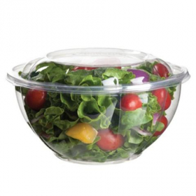 Eco-Products - Bowl with Lid, 18 oz Clear PLA Plastic