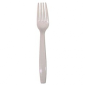 Fork, Extra Heavy White Plastic