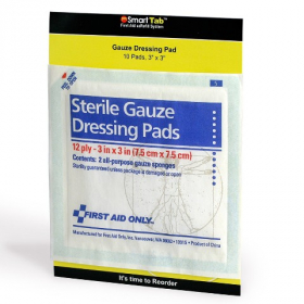 Sterile Gauze Dressing Pads, 3x3