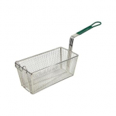 Winco - Fry Basket with 10.5&quot; Green Handle, 13.25x6.5x6
