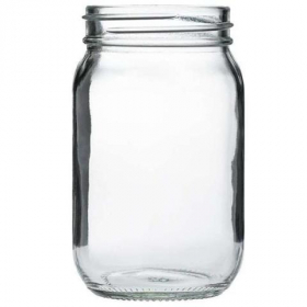 Cardinal - Mason Jar without Handle, 15.25 oz Glass, 12 count