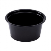 Karat - Portion Cup, 2 oz Black PP Plastic, 2500 count