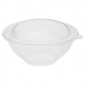 Karat - Salad Bowl and Lid Combo, 24 oz Clear PET Plastic