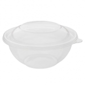 Karat - Salad Bowl and Lid Combo, 32 oz Clear PET Plastic