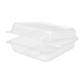 Karat - Hinged Container, 9x9 PET Clear Plastic, 200 count
