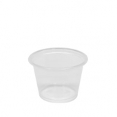 Karat - Portion Cup, 1 oz Tall Clear PP Plastic, 2500 count