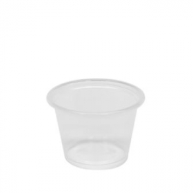 Karat - Portion Cup, 1 oz Tall Clear PP Plastic, 2500 count