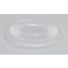 Genpak - Lid, Clear Plastic, Round, Fits 8, 12 and 16 oz container