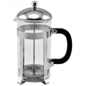 Winco - French Press Coffee Maker, 33 oz Stainless Steel with PP Plastic Handle, Holds approx 4 Cups