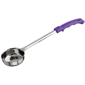 Winco - Portion Controller, 4 oz Solid, One-Piece Stainless Steel with Purple Handle, Allergen-Free,