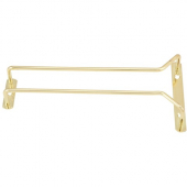 Winco - Glass Hangar, 10&quot; Brass Plated Single Channel Wire, each