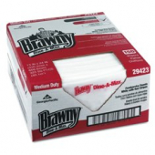Brawny - Dine-a-Max All Purpose Food Preparation and Bar Towel, 13x24 White with Red Stripe, 1/4 Fol