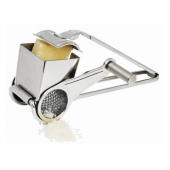 Winco - Cheese Grater with Rotary Drum, Stainless Steel