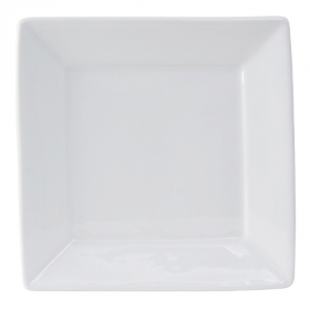 Tuxton - Santorini Square Plate, 8.5x8.5 Porcelain White