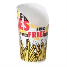 Solo - Cup, 9 oz French Fry Scoop Cup, Double Sided Poly Paper