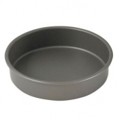 Winco - Cake Pan, 8&quot; Round 2&quot; Height Anodized Aluminum
