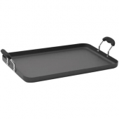 Winco - Griddle, 19.625x12.25 Hard Anodized Aluminum with Handles