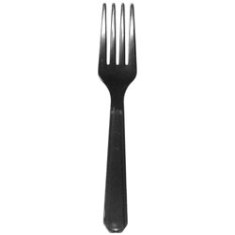 Fork, Heavy Black Plastic