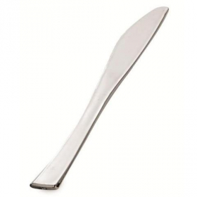 Emi Yoshi - GlimmerWare Dinner Knife, 8&quot; Silver Plastic