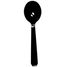 Spoon, Heavy Black Plastic