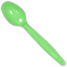 Karat - Teaspoon, Heavy Weight Green PS Plastic