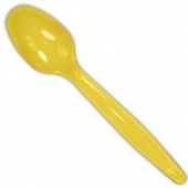Karat - Teaspoon, Heavy Weight Yellow PS Plastic