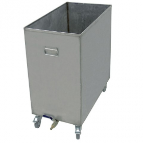 Hood Filter Soak Cart, 16 Gallon Capacity, 25.25x13.875x27.375 Stainless Steel